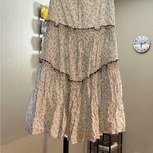 Elegant Floral Maxi Skirt